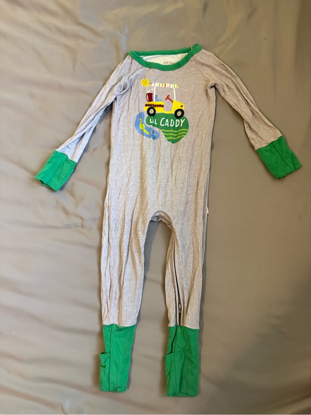 Little Sleepies Lil Caddy Crescent One-Piece Pajama